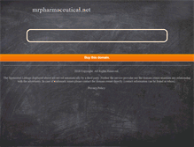 Tablet Screenshot of mrpharmaceutical.net